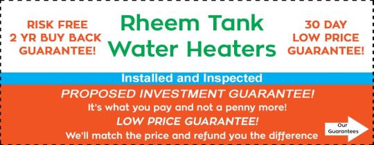 Rheem water tank heater for $30 a month